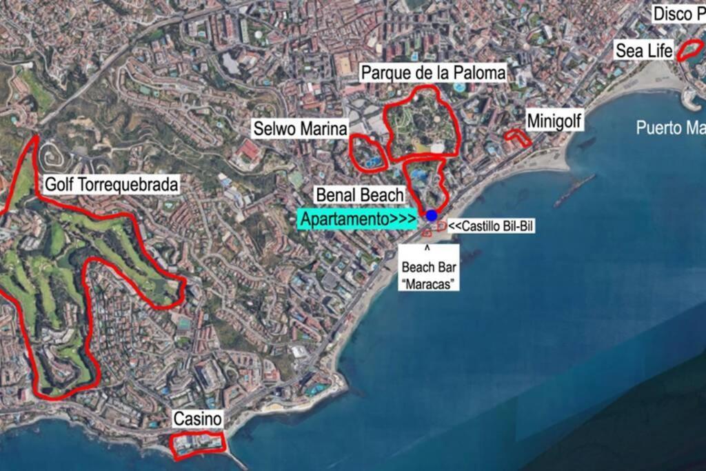 Estudio En Benalbeach, Vistas Mar, Primera Linea Playa 베날마데나코스타 외부 사진